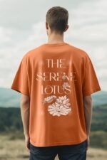 Serene Lotus Oversized T-Shirt for Everyday Comfort